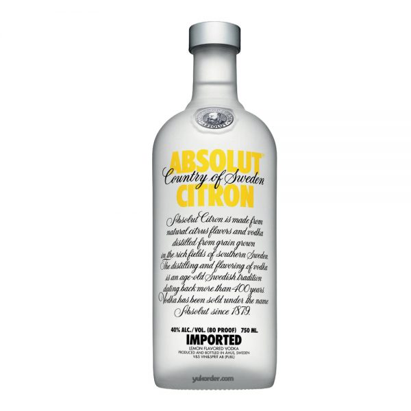 absolut citron 750ml