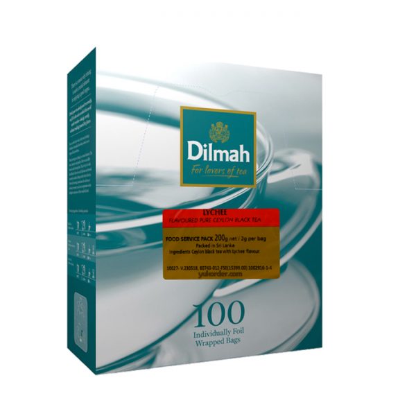 teh dilmah lychee 100 sachet