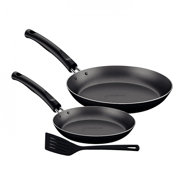 Tramontina - 3 Pcs Set (Fp 22Cm, Fp 28Cm, Nylon Spatula)