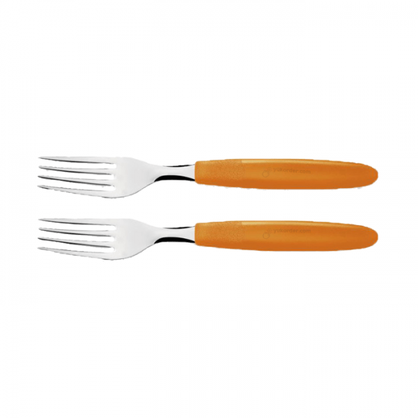 TRAMONTINA - 2 PCS TABLE FORKS SET IPANEMA ORANGE