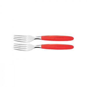 TRAMONTINA 2 PCS TABLE FORKS SET IPANEMA RED