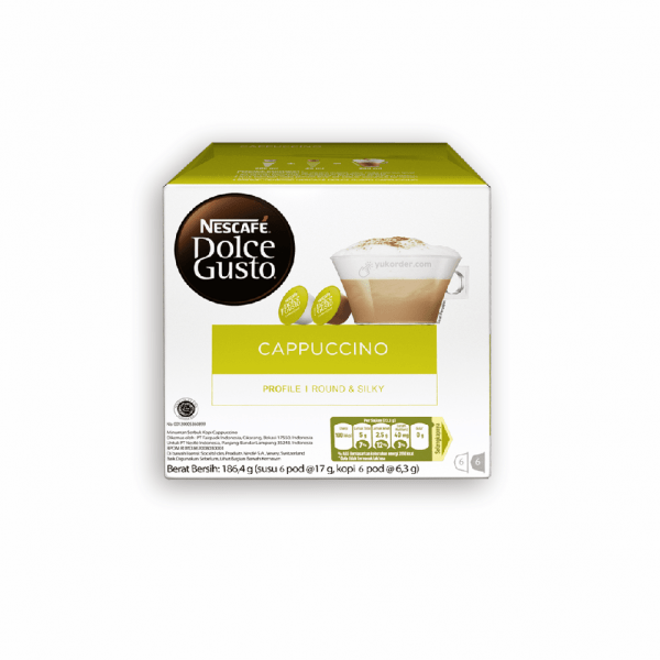 Nescafe Dolce Gusto Cappucino - 12 Pod Capsule