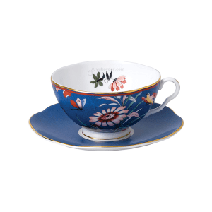 Wedgwood Paeonia Blush - Teacup & Saucer Blue BXD