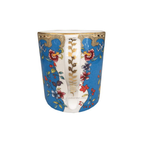 Archive At Wedgwood - Turquiso Floral Mug / Gelas 0.2L - Image 2