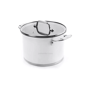 Lacor Stockpot With Glass Lid Warna Putih 24 cm - Panci Lacor