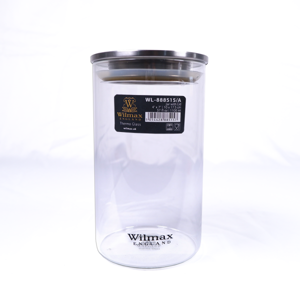 Wilmax Jar with Lid 37 fl oz 1100ml | WL-888515/A - Image 3