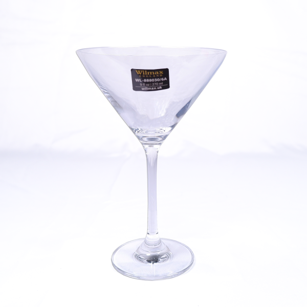 Wilmax Martini Glass 9 fl oz 270 ml Set of 6 In Plain | WL-888030/6A (1 Set isi 6) - Image 3