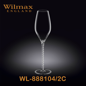 Wilmax Champagne Flute 10 fl oz 290ml 2 Set ICB | WL-888050/2C