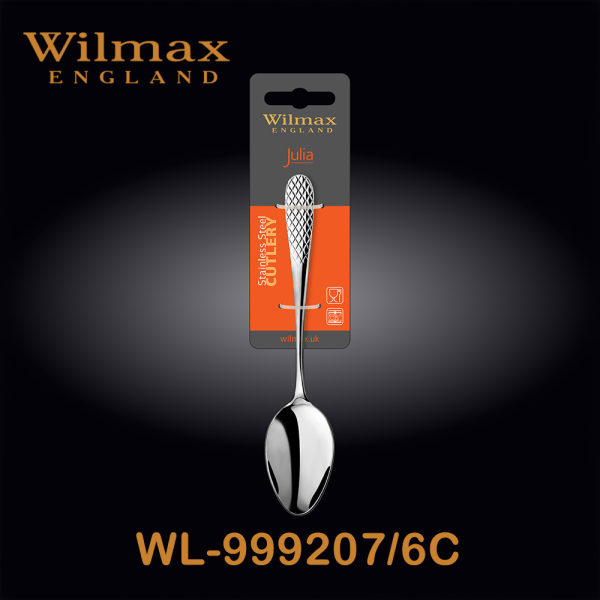 Wilmax Julia Dessert Spoon 19 cm Set of 6 ICB | WL-999207/6C (1 Set Isi 6) - Image 2