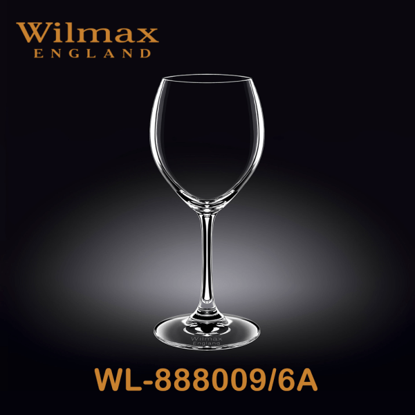 Wilmax Wine Glass 12 fl oz 360ml Set of 6 IWB | WL-888009/6А