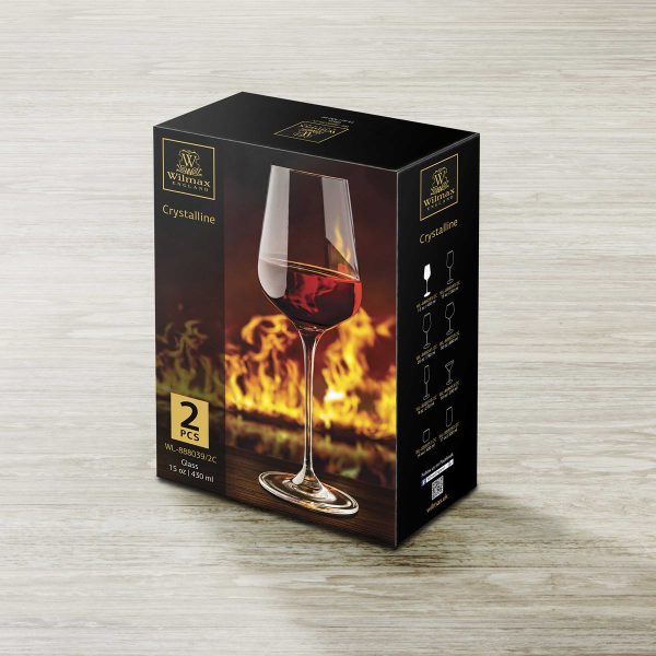 Wilmax Wine Glass 14 fl oz 430ml 2 Set ICB | WL-888039/2C (1 Set Isi 2) - Image 4