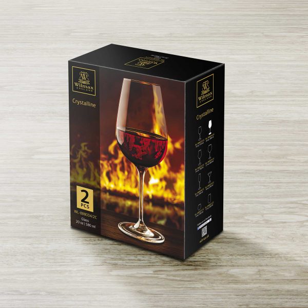 Wilmax Wine Glass 20 fl oz 580ml 2 Set ICB | WL-888034/2C (1 Set Isi 2) - Image 4