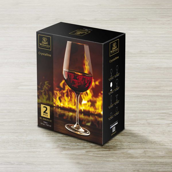 Wilmax Wine Glass 24 fl oz 700ml 2 Set ICB | WL-888035/2C (1 Set Isi 2) - Image 4