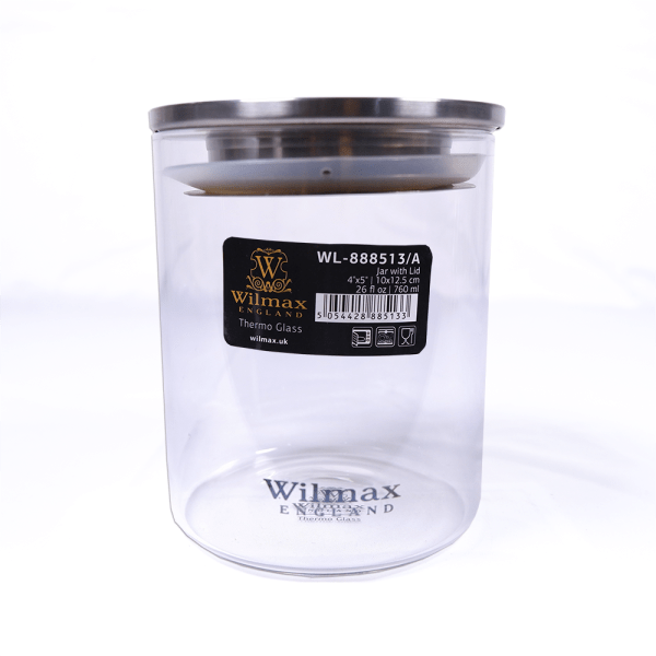 Wilmax Jar with Lid 26 fl oz 760ml | WL‑888513/A - Image 2