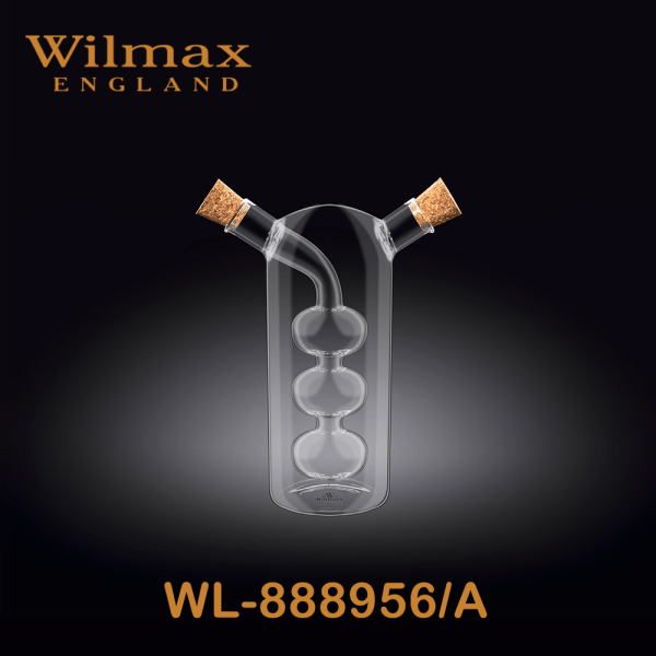 Wilmax Oil / Vinegar Bottle 10 fl oz 300ml & 2 fl oz 60ml | WL‑888956/A