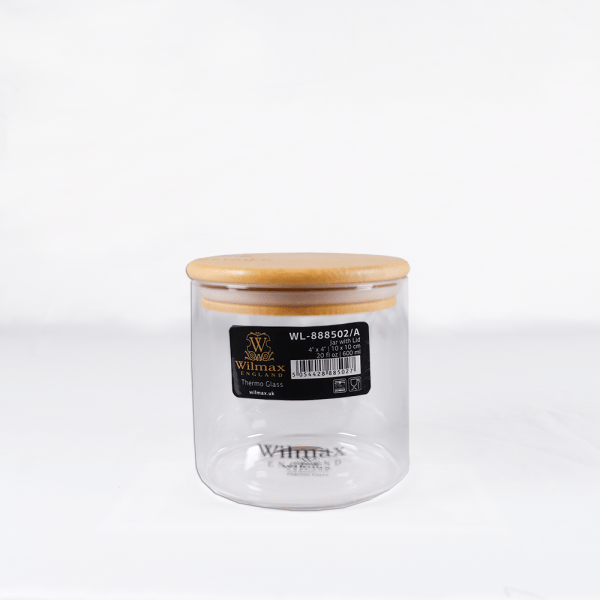 Wilmax Jar/Stoples With Bamboo Lid 20 fl oz 600ml | WL-888502 - Image 3