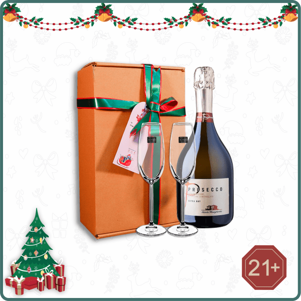 Paket Natal/Hampers Natal Sparkling Wine - Santa Margherita 750 ml