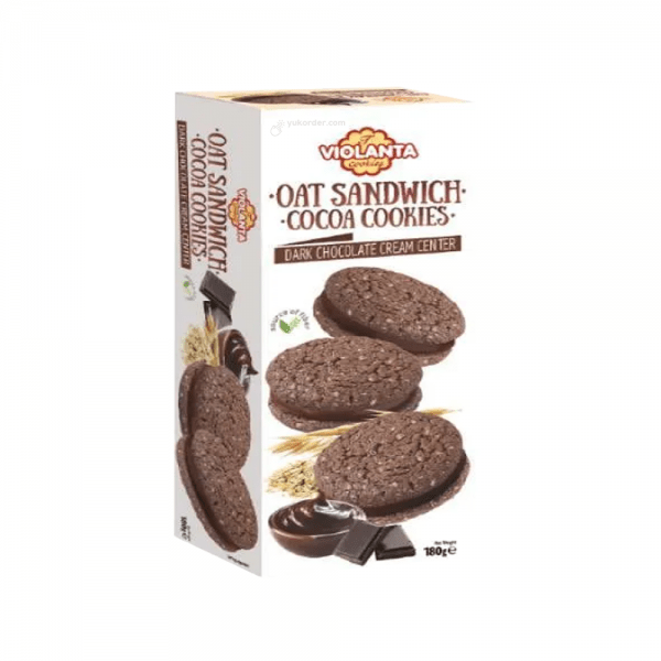 Violanta Oat Sandwich Cookies - Dark Chocolate