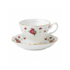 Royal Albert New Country Roses White - Vintage Teacup Saucer & Tip Set - Image 2