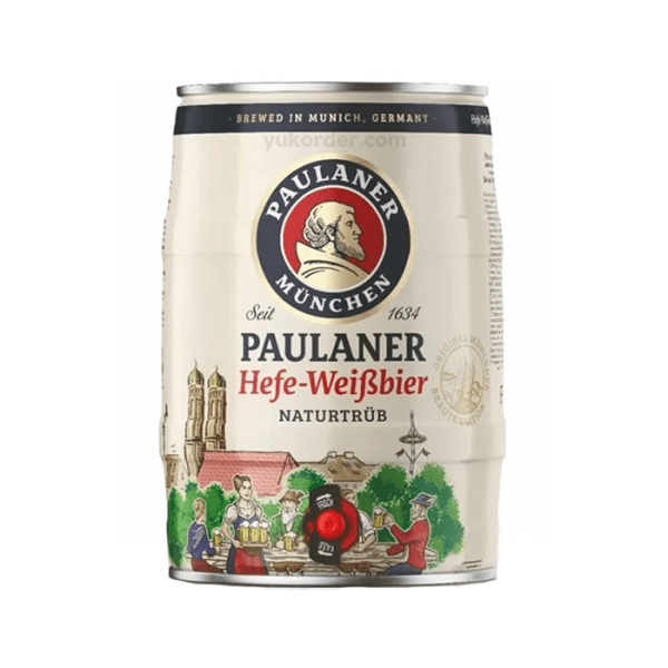 Paulaner Weissbier Naturtrub Can 5 Liter