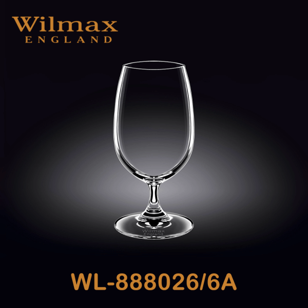 Wilmax Beer/Water Glass 14 fl oz 420ml Set of 6 | WL-888026/6А