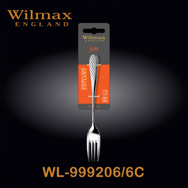 Wilmax Julia Dessert Fork 19cm Set of 6pcs ICB | WL‑999206/6C