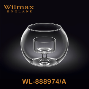 Wilmax Candle Holder/Tempat Lilin For 1 Tealight 12x10cm | WL-888974/A