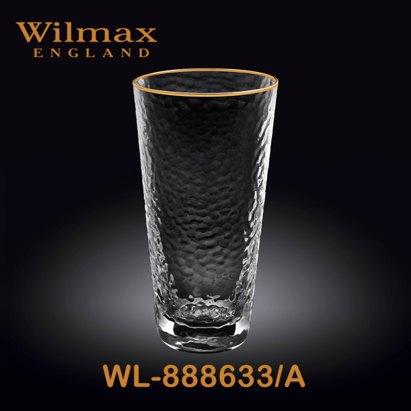 Wilmax Gold Rim Glass 11 fl oz 320ml | WL-888633/A