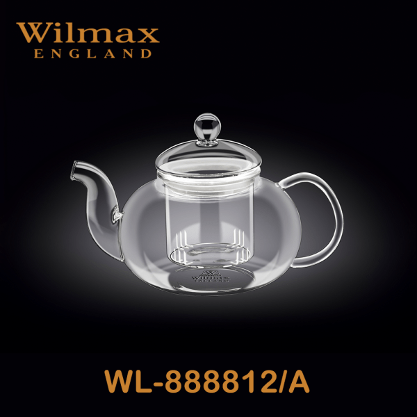 Wilmax Tea Pot With Glass Infuser 21 fl 620ml | WL-888812/A