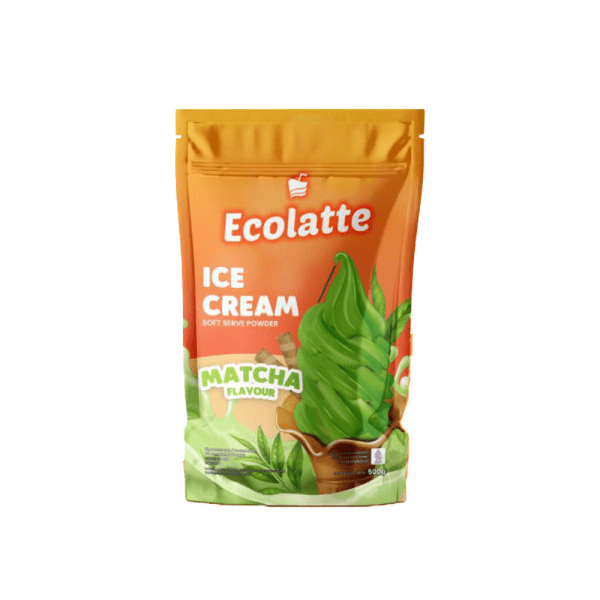 Ecolatte Soft Serve Matcha / Bubuk Ice Cream 1kg