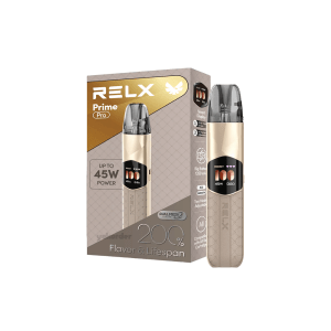 RELX Prime Pro Kit - Dune (Isi 1 Refillable Device dan 2 Cartridge)