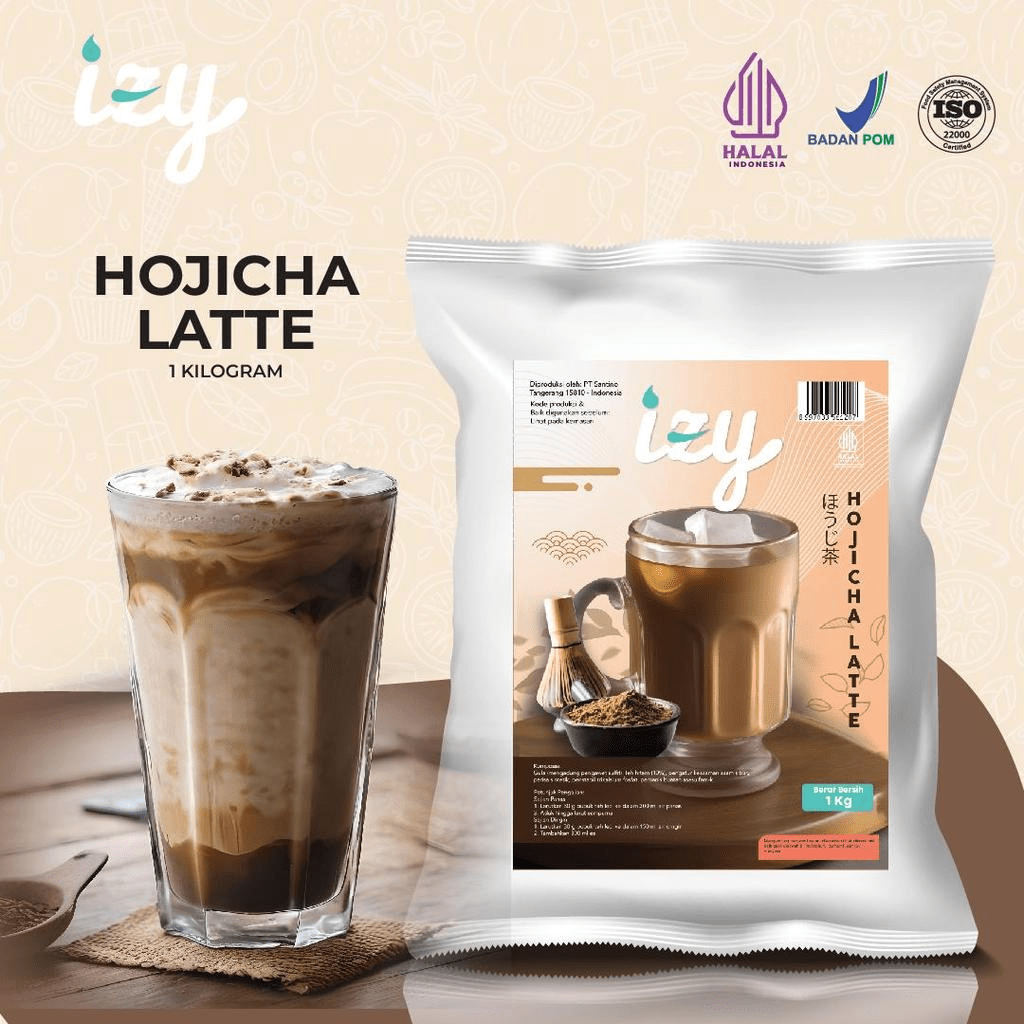 Izy Hojicha Latte Powder Drink 1 Kg 2