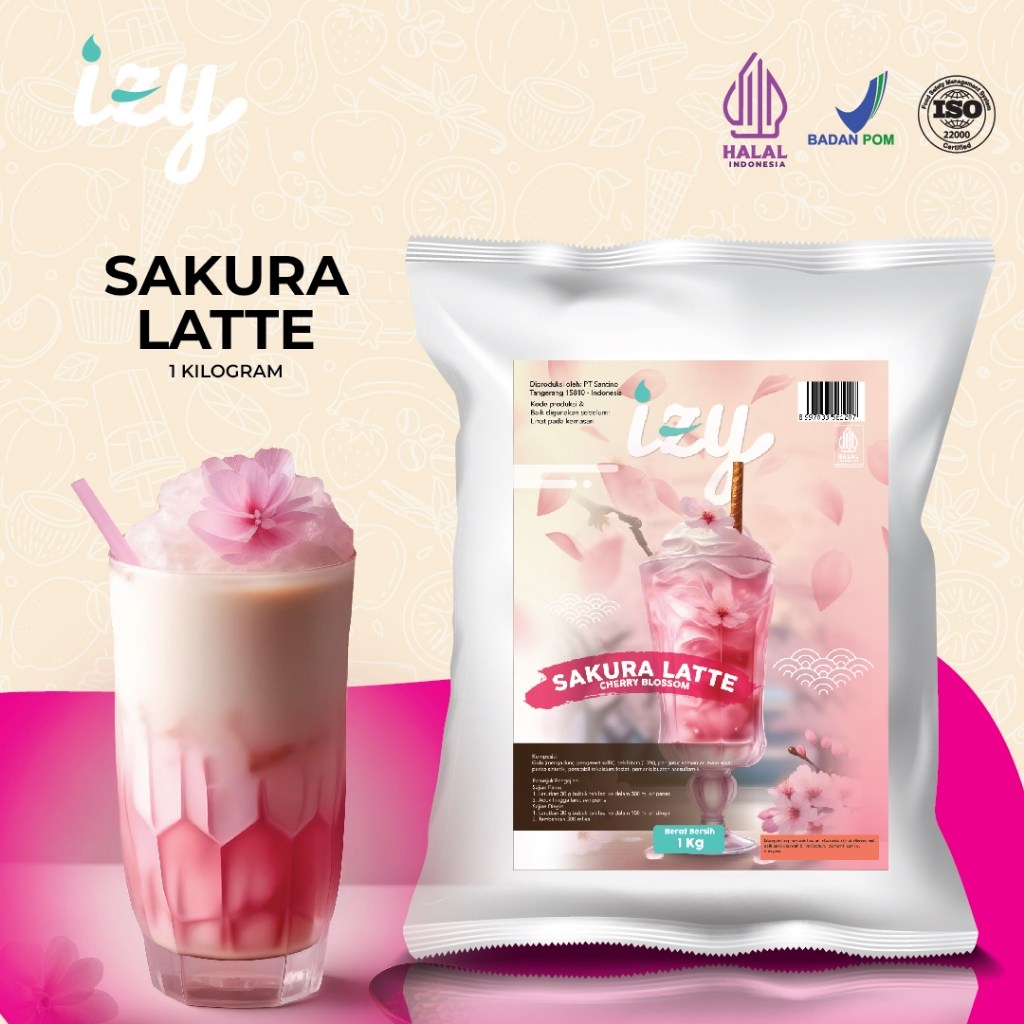 Izy Powder Drink Sakura Latte 2