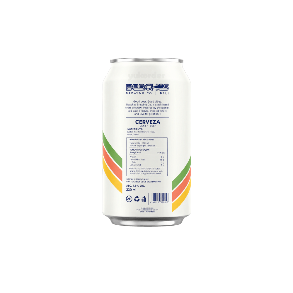 minuman bir Beaches Cerveza