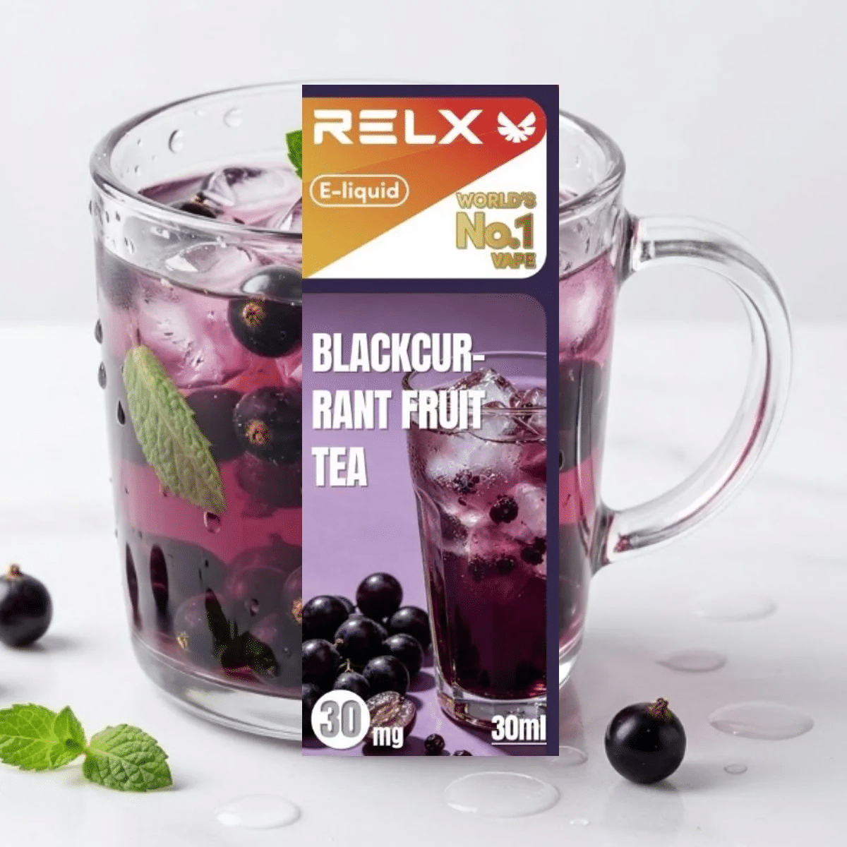 RELX E-Liquid Blackcurrant Fruit Tea